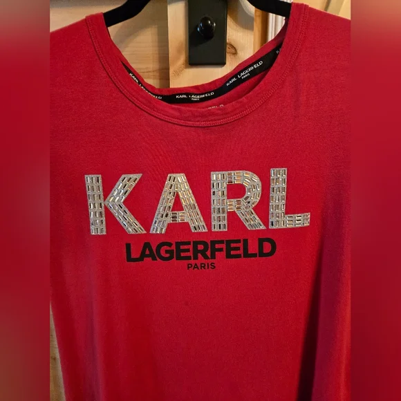 Karl Lagerfeld Red Women's Dress - Picture 5 of 12